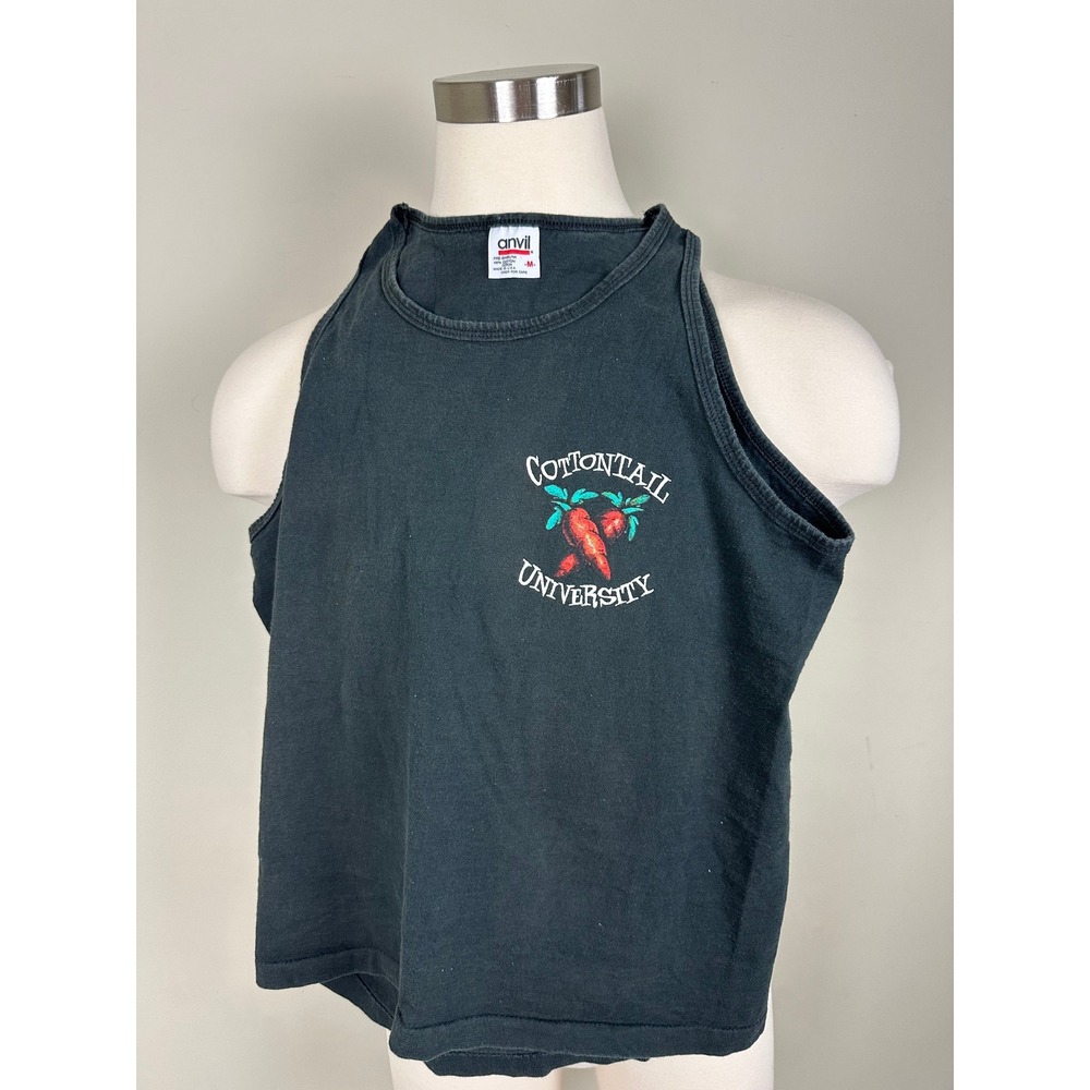 Vintage 90s Anvil Looney Tunes Tank Top Bugs Bunny‎ Cottontail University USA